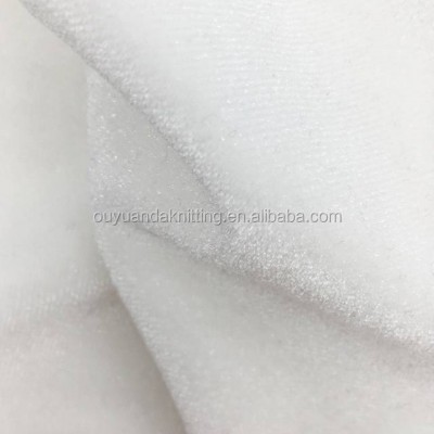 4 Way Stretch Velour Fabric Spandex White Korean Velvet Fabric For Printing/dyeing